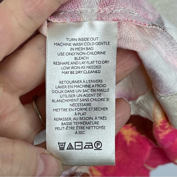 Free People Shayla Cream Floral Print Button Front Mini Dress Size Medium - Picture 13 of 15